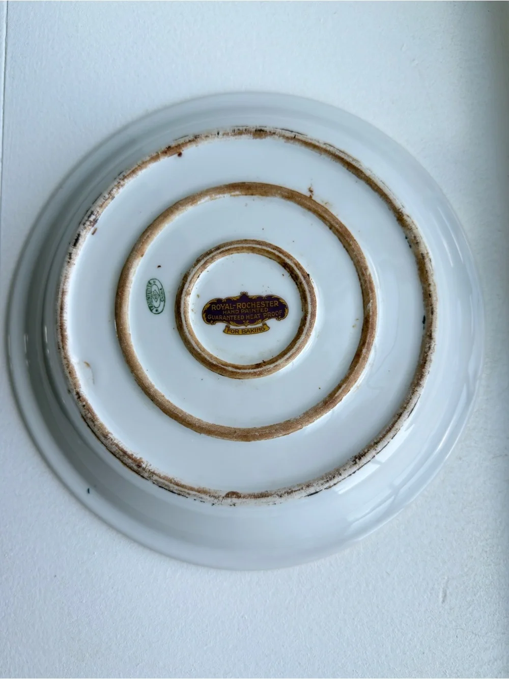 Vintage Royal Rochester Hand-Painted Baking Plate